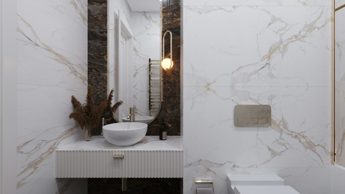 View of Minimal Cost: Budget-Friendly Tile Ideas For Bathroom